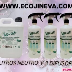 5 LITROS NEUTRO CON 3 DIFUSORES