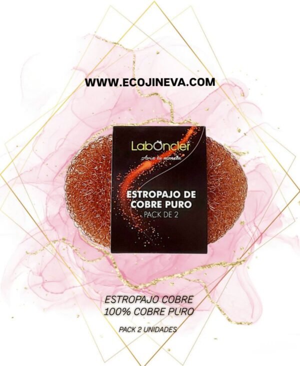ESTROPAJO COBRE PURO PACK 2