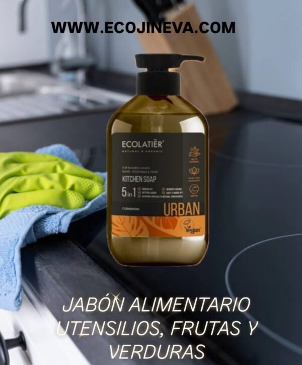 JABÓN ALIMENTARIO UTENSILIOS, FRUTAS Y VERDURAS