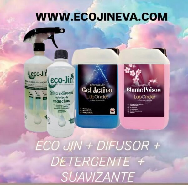 PACK ECO JIN DIFUSOR DETERGENTE Y SUAVIZANTE