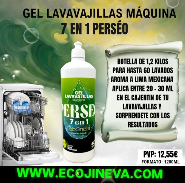 PERSEO LAVAVAJILLAS MÁQUINA EN GEL 1,2Kg