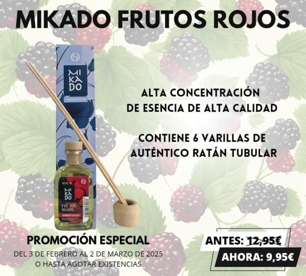 OFERTA Ambientador Mikado Frutos Rojos