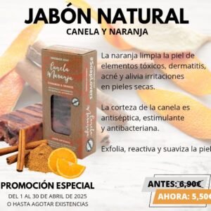 JABÓN Natural de Canela y Naranja