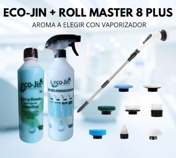 CEPILLO ELÉCTRICO ROLL MASTER 8 PLUS Y ECO JIN A ELEGIR CON DIFUSOR