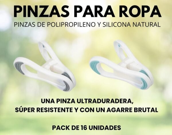 PINZAS PARA LA ROPA (PAQ. 16 Uds.)