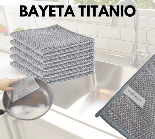 BAYETA TITANIO DE ACERO INOXIDABLE (PACK DE 5 UDS)