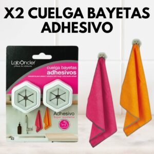 CUELGA BAYETAS ADHESIVO