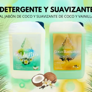 ¡¡NOVEDAD!! PACK DETERGENTE AL JABÓN DE COCO y SUAVIZANTE COCO DAMASCO
