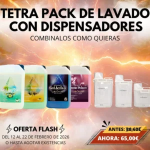 ¡¡ OFERTA FLASH FEBRERO!! TETRAPACK DE LAVADO CON DISPENSADORES..