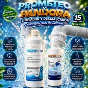 PACK PROMETEO más PANDORA, LIMPIADOR Y DESATASCADOR