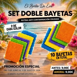 SET DOBLE BAYETAS RUTINA ANTI CONTAMINACIÓN CRUZADA