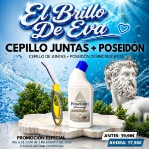 Cepillo de juntas y Poseidón desincrustante