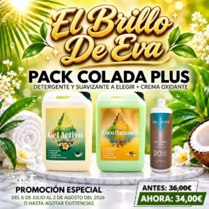 PACK COLADA PLUS: SUAVIZANTE A ELEGIR y DETERGENTE A ELEGIR y CREMA OXIDANTE