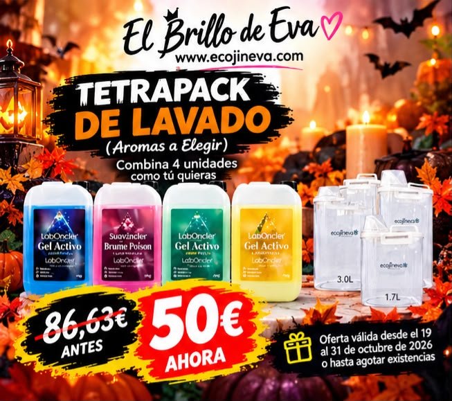 🎃 HALLOWEEN: TETRAPACK DE LAVADO ySET DISPENSADORES DE REGALO