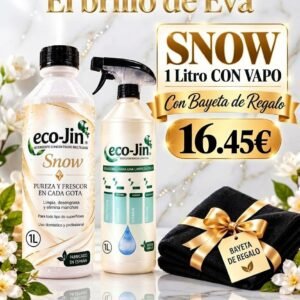 Nuevo ECO-JIN SNOW 1L CON VAPORIZADOR y BAYETA NEGRA DE REGALO