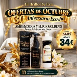 Oferta PACK LIMPIEZA AROMÁTICA: FREGASUELOS ELIXIR GOLDEN y AMBIENTADOR GOLDEN