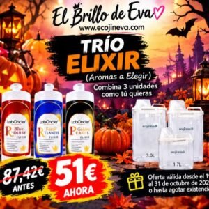 HALLOWEEN: TRIO FREGASUELOS ELIXIR A ELEGIR y SET DE DISPENSADORES DE REGALO